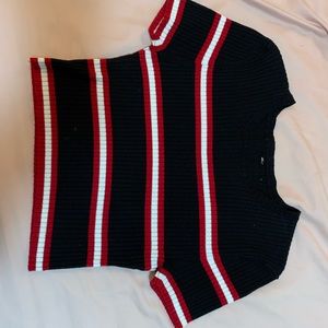 Striped crop top